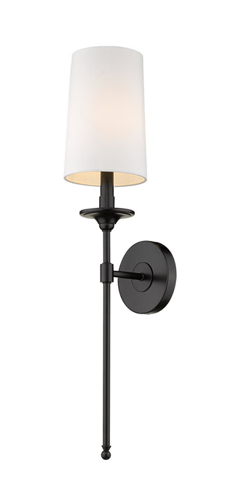 Z-Lite 807-1S-MB One Light Wall Sconce, Matte Black