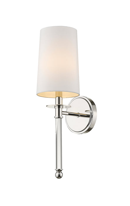 Z-Lite 808-1S-PN One Light Wall Sconce, Polished Nickel