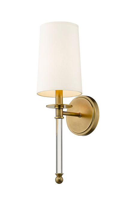 Z-Lite 808-1S-RB One Light Wall Sconce, Rubbed Brass