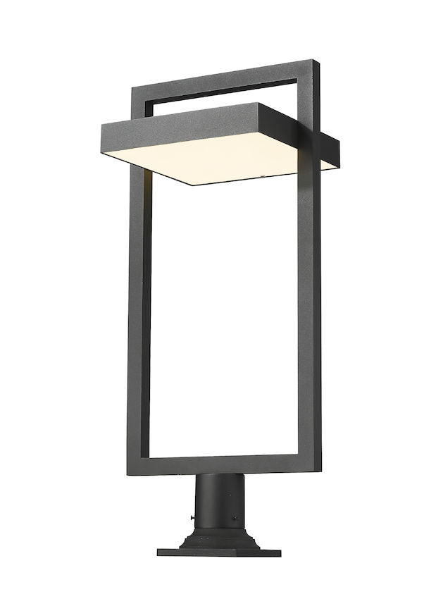 Z-Lite 566PHXLR-533PM-BK-LE LED Outdoor Pier Mounted Fixture, Black