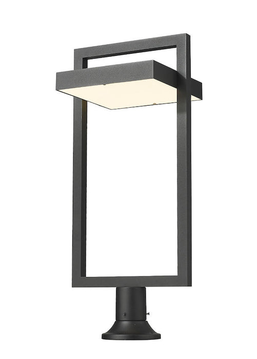 Z-Lite 566PHXLR-553PM-BK-LE LED Outdoor Pier Mounted Fixture, Black