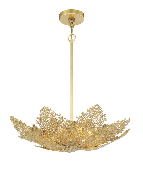 Metropolitan N7888-750-L LED Pendant, India Gold W/ Vintage Brass