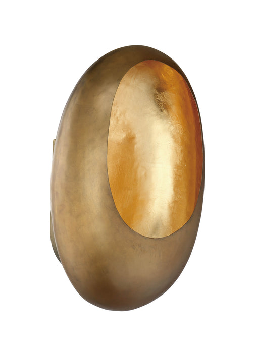 Metropolitan N7891-708-L LED Wall Sconce, Antique Brass W/ Gold Leaf