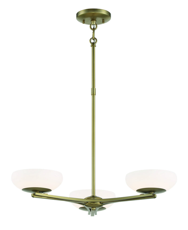 George Kovacs P1463-695-L LED Chandelier, Soft Rass