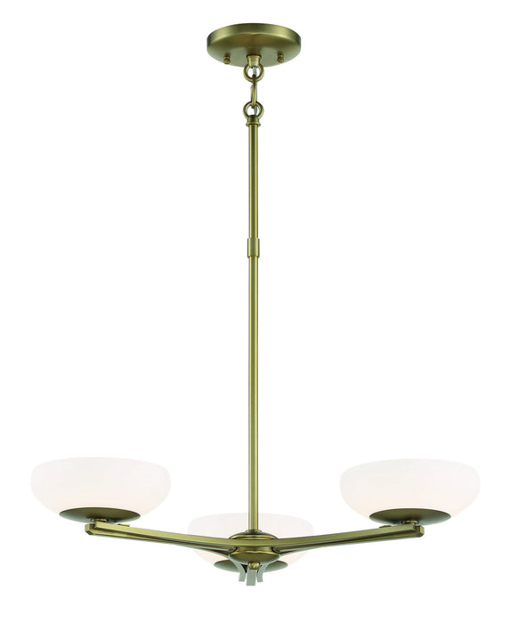 George Kovacs P1463-695-L LED Chandelier, Soft Rass