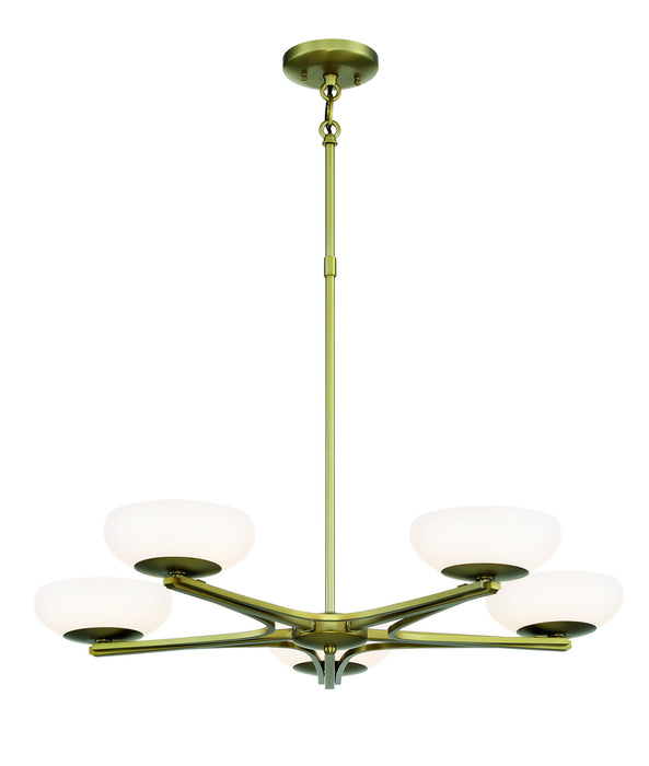 George Kovacs P1465-695-L LED Chandelier, Soft Rass