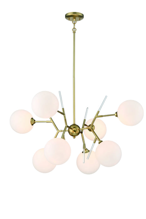 George Kovacs P1488-248 Eight Light Chandelier, Honey Gold