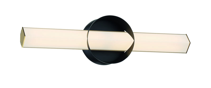 George Kovacs P1542-688-L LED Wall Sconce, Coal And Honey Gold