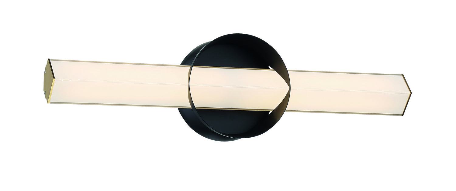 George Kovacs P1542-688-L LED Wall Sconce, Coal And Honey Gold