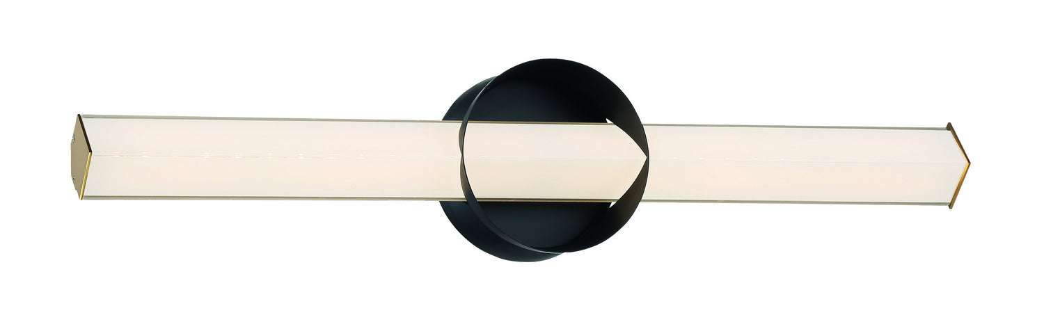 George Kovacs P1543-688-L LED Wall Sconce, Coal And Honey Gold