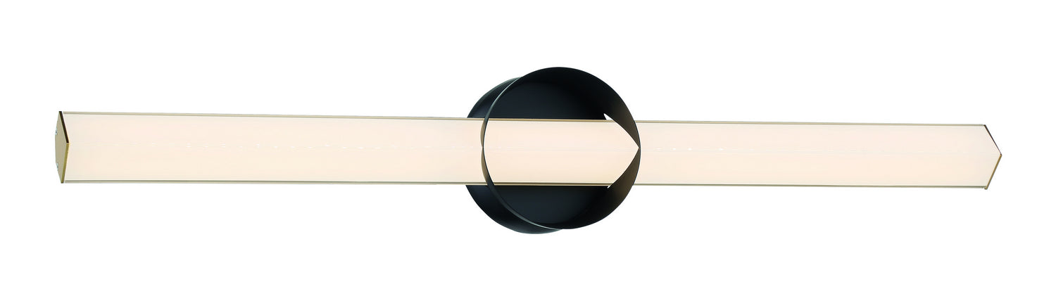 George Kovacs P1544-688-L LED Wall Sconce, Coal And Honey Gold