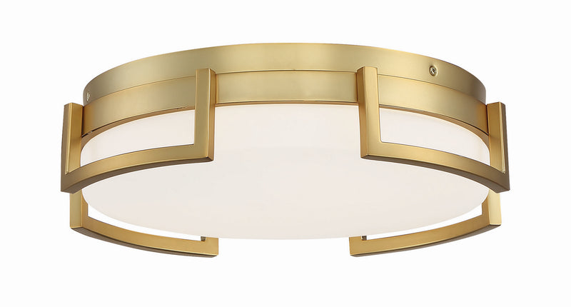 George Kovacs P953-2-248-L LED Flush Mount, Honey Gold