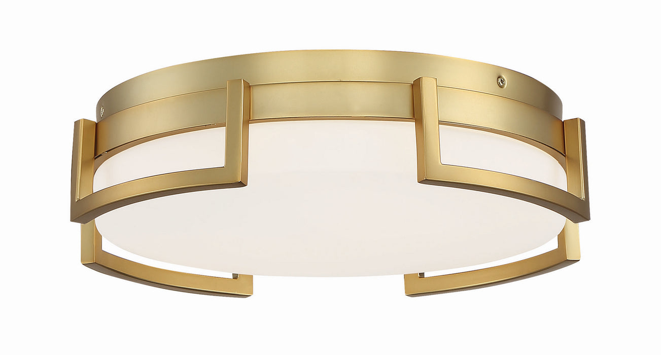 George Kovacs P953-2-248-L LED Flush Mount, Honey Gold