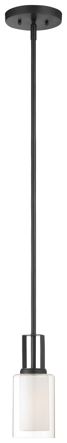 Minka-Lavery 4101-66 One Light Mini Pendant, Sand Coal