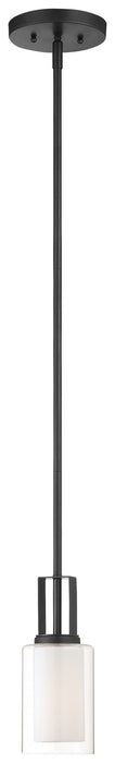 Minka-Lavery 4101-66 One Light Mini Pendant, Sand Coal