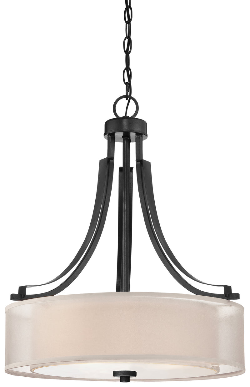 Minka-Lavery 4104-66 Three Light Pendant, Sand Coal