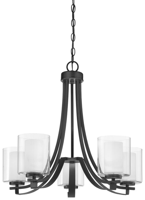 Minka-Lavery 4105-66 Five Light Chandelier, Sand Coal