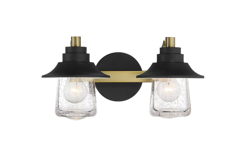 Minka-Lavery 4892-685 Two Light Bath, Sand Coal W/ Soft Brass