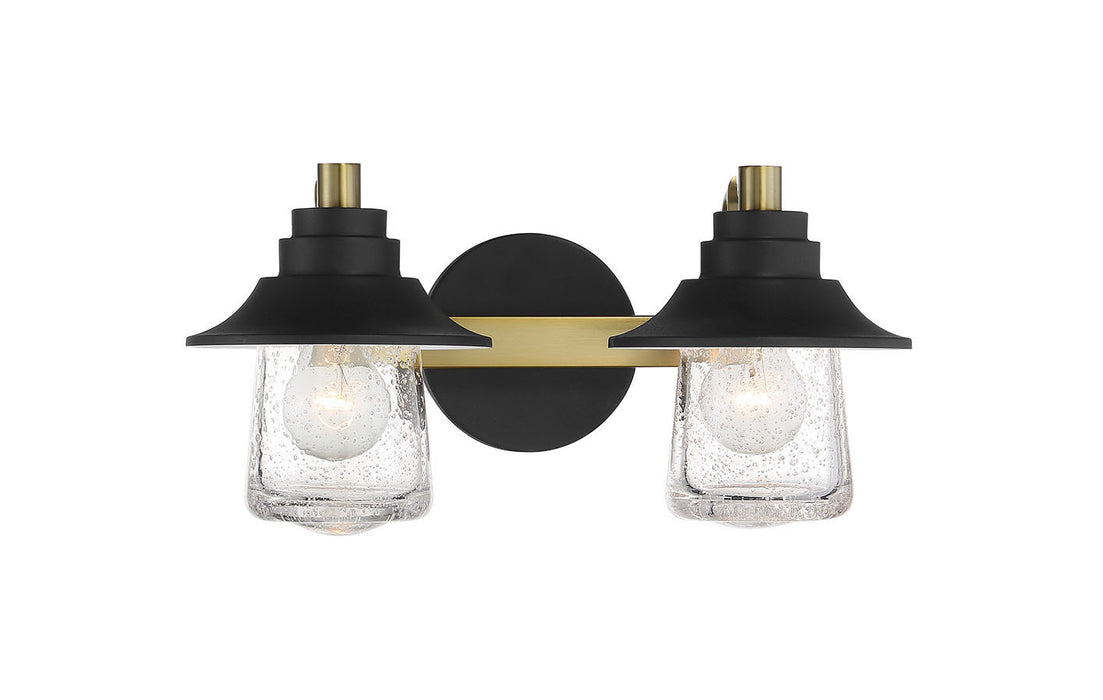 Minka-Lavery 4892-685 Two Light Bath, Sand Coal W/ Soft Brass