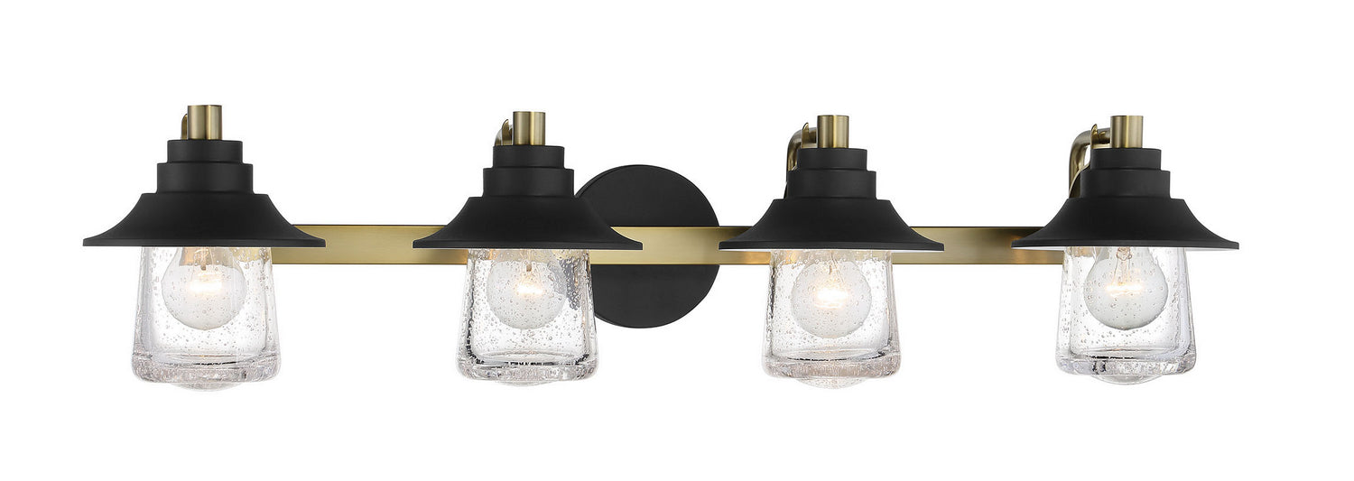 Minka-Lavery 4894-685 Four Light Bath, Sand Coal W/ Soft Brass
