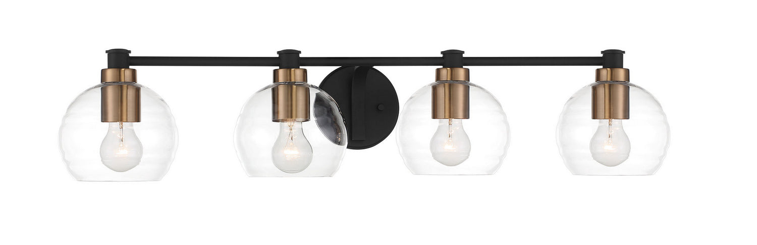 Minka-Lavery 4914-653 Four Light Bath, Sand Coal W/Natural Brushed Br