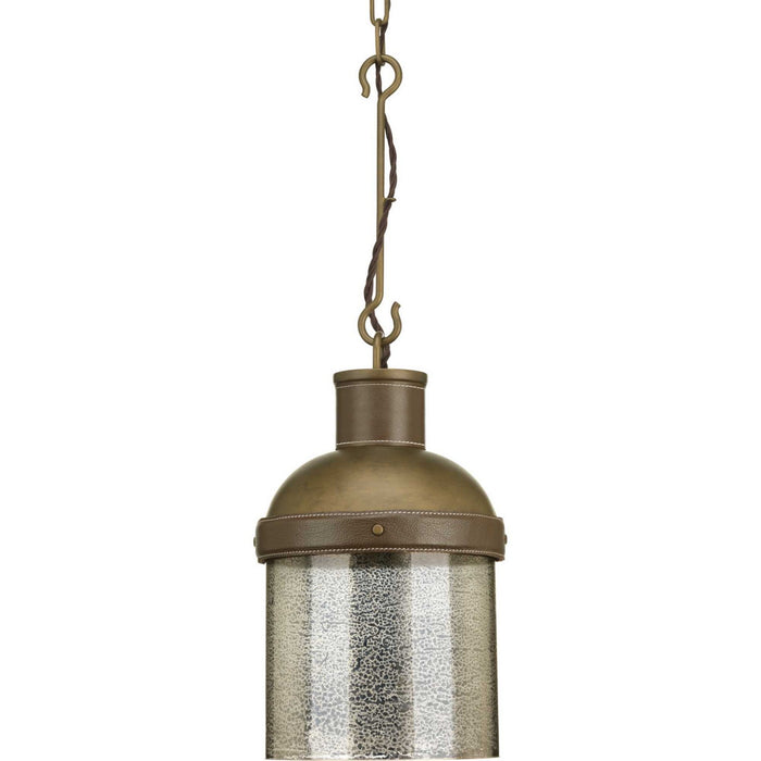 Progress Lighting P500202-161 One Light Pendant, Aged Brass