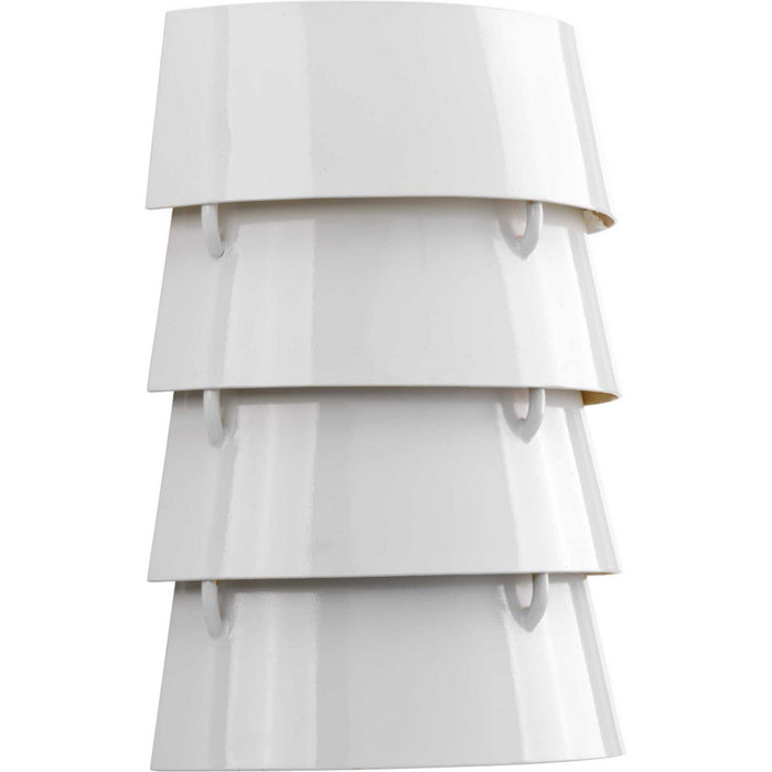 Progress Lighting P710064-030 Two Light Wall Sconce, White