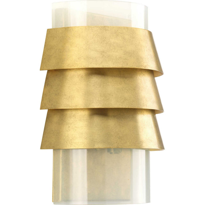 Progress Lighting P710068-160 One Light Wall Sconce, Brushed Brass