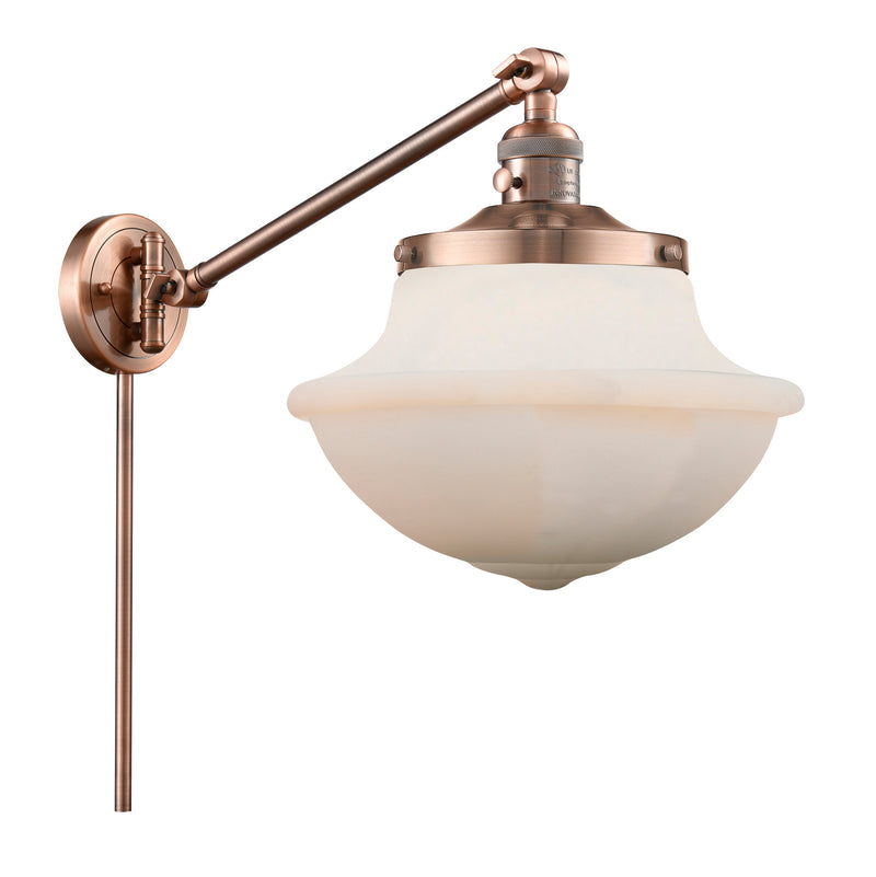 Innovations 237-AC-G541 One Light Swing Arm Lamp, Antique Copper