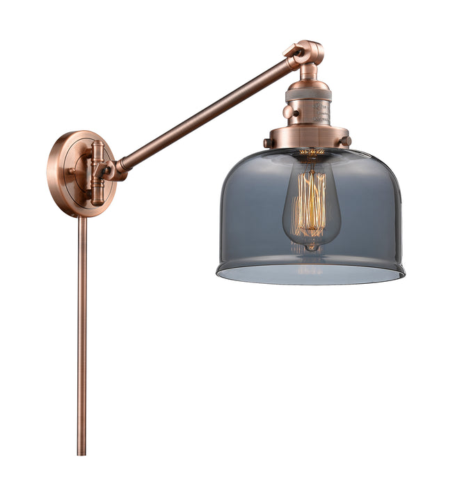 Innovations 237-AC-G73 One Light Swing Arm Lamp, Antique Copper