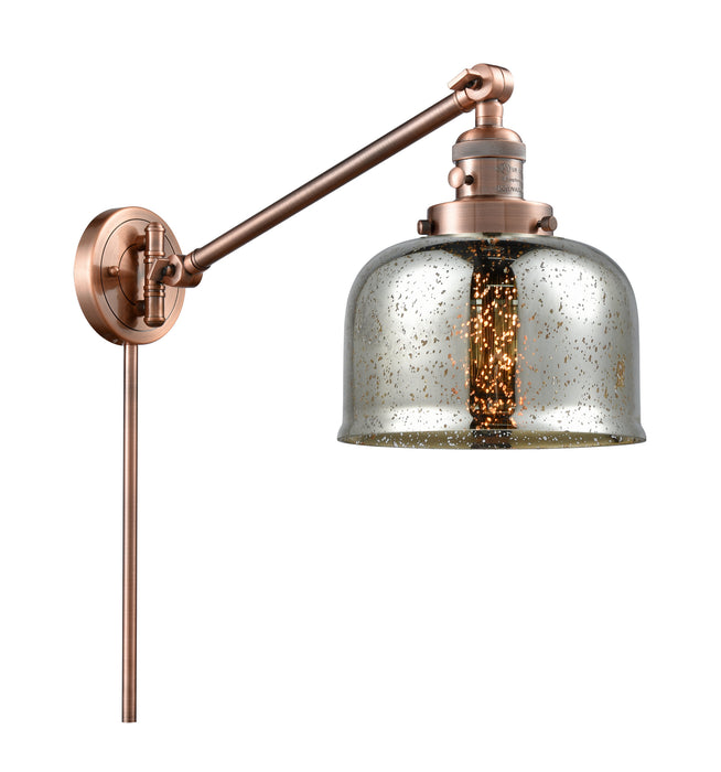 Innovations 237-AC-G78 One Light Swing Arm Lamp, Antique Copper