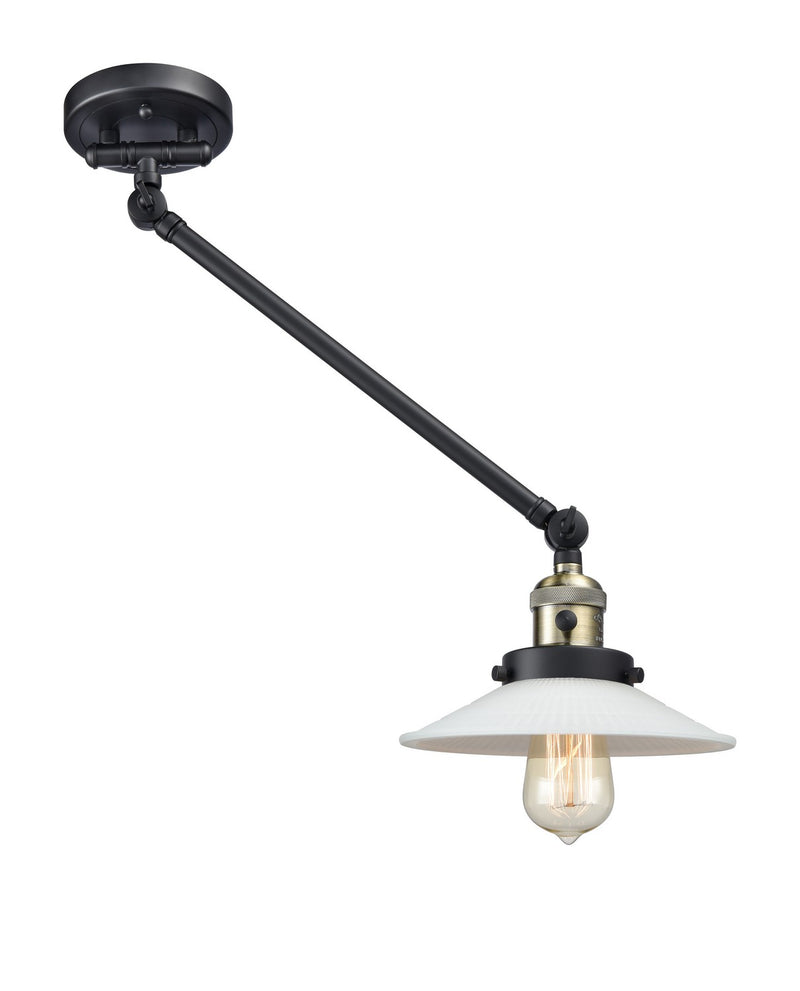 Innovations 237-BAB-G1 One Light Swing Arm Lamp, Black Antique Brass
