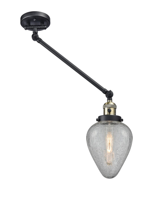 Innovations 237-BAB-G165 One Light Swing Arm Lamp, Black Antique Brass