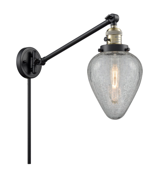Innovations 237-BAB-G165 One Light Swing Arm Lamp, Black Antique Brass