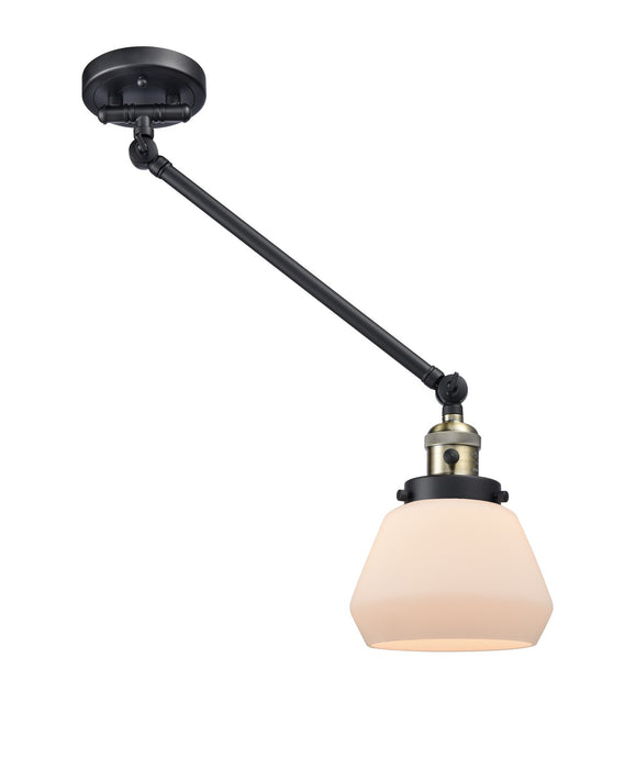 Innovations 237-BAB-G171 One Light Swing Arm Lamp, Black Antique Brass