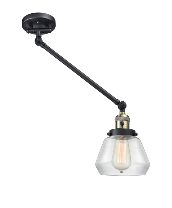 Innovations 237-BAB-G172 One Light Swing Arm Lamp, Black Antique Brass