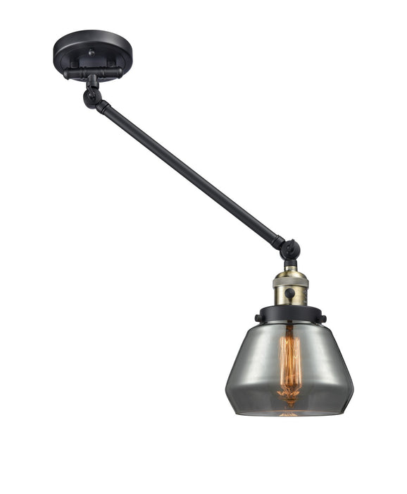 Innovations 237-BAB-G173 One Light Swing Arm Lamp, Black Antique Brass