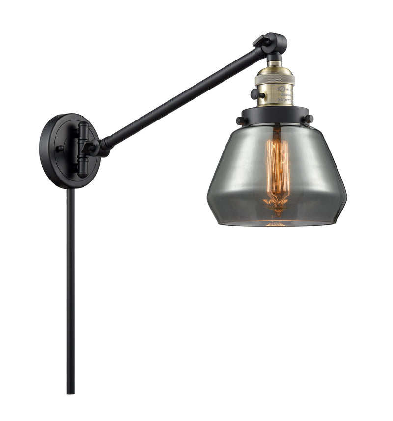 Innovations 237-BAB-G173 One Light Swing Arm Lamp, Black Antique Brass