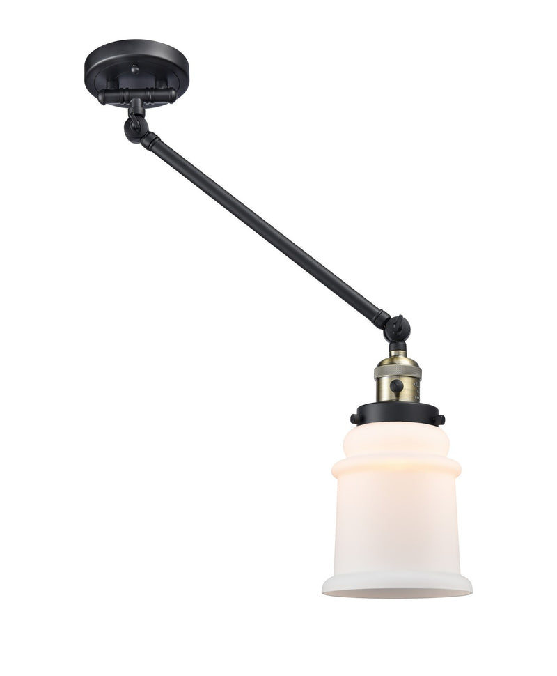 Innovations 237-BAB-G181 One Light Swing Arm Lamp, Black Antique Brass