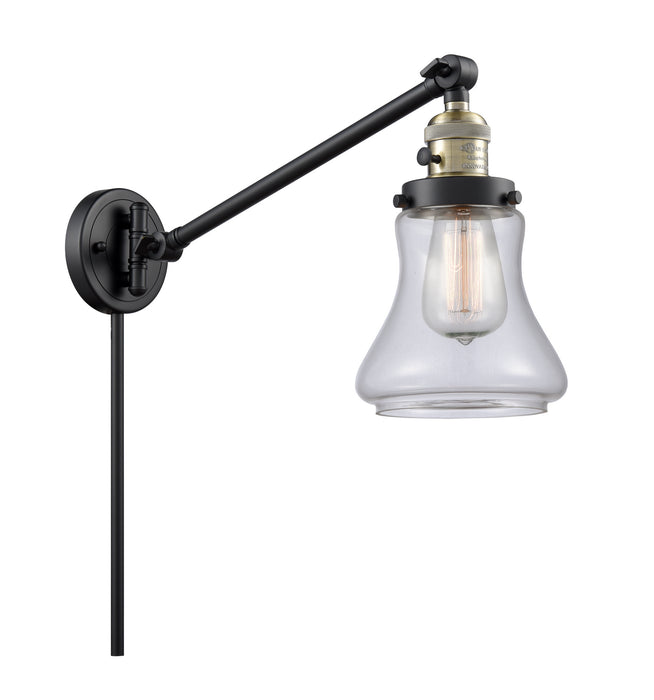 Innovations 237-BAB-G192 One Light Swing Arm Lamp, Black Antique Brass