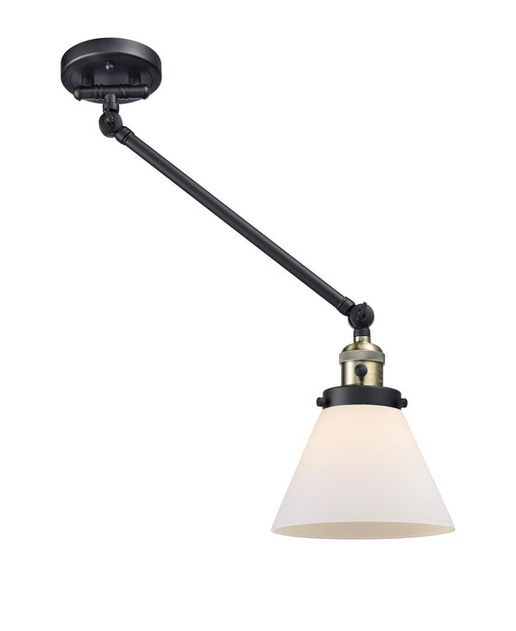 Innovations 237-BAB-G41 One Light Swing Arm Lamp, Black Antique Brass