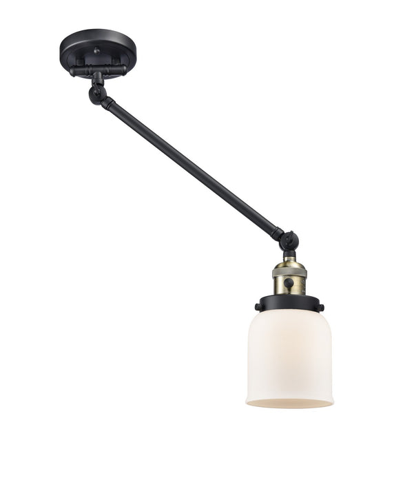 Innovations 237-BAB-G51 One Light Swing Arm Lamp, Black Antique Brass