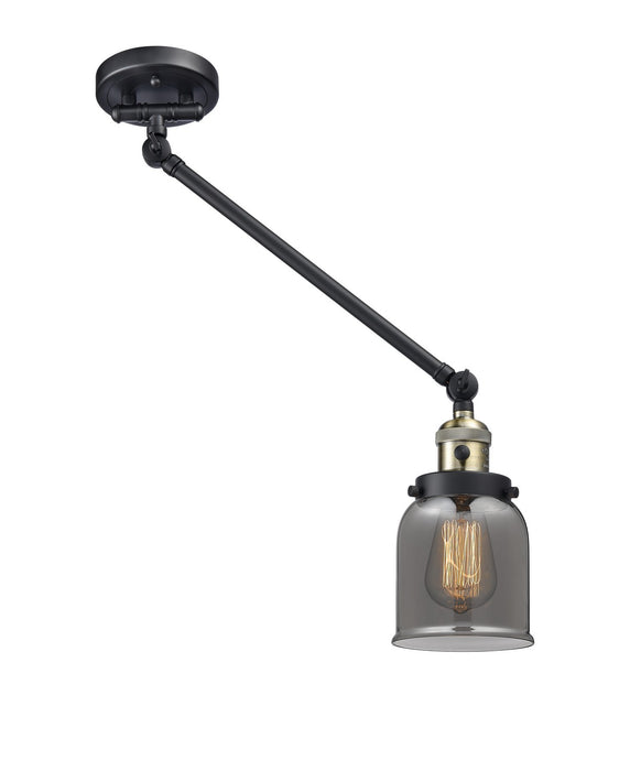 Innovations 237-BAB-G53 One Light Swing Arm Lamp, Black Antique Brass