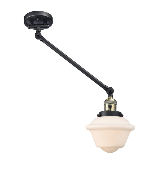 Innovations 237-BAB-G531 One Light Swing Arm Lamp, Black Antique Brass