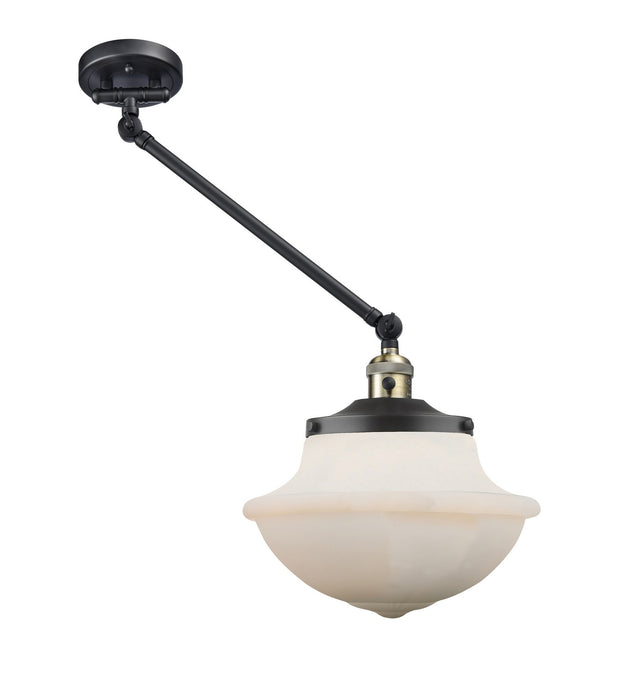 Innovations 237-BAB-G541 One Light Swing Arm Lamp, Black Antique Brass