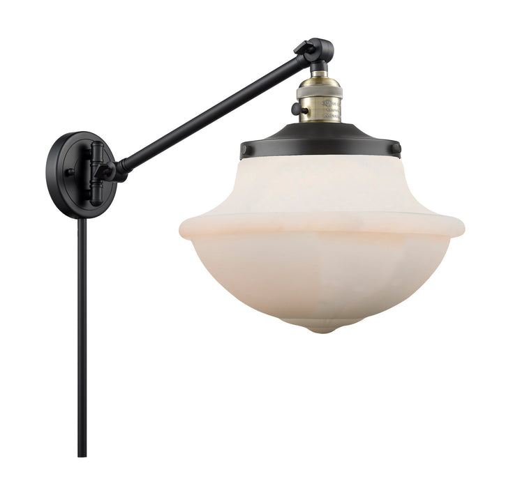 Innovations 237-BAB-G541 One Light Swing Arm Lamp, Black Antique Brass