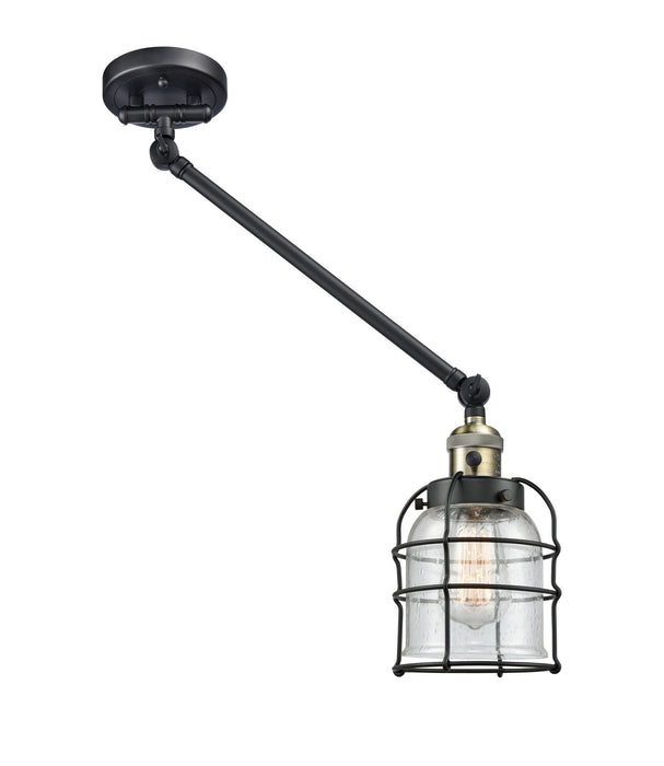 Innovations 237-BAB-G54-CE One Light Swing Arm Lamp, Black Antique Brass
