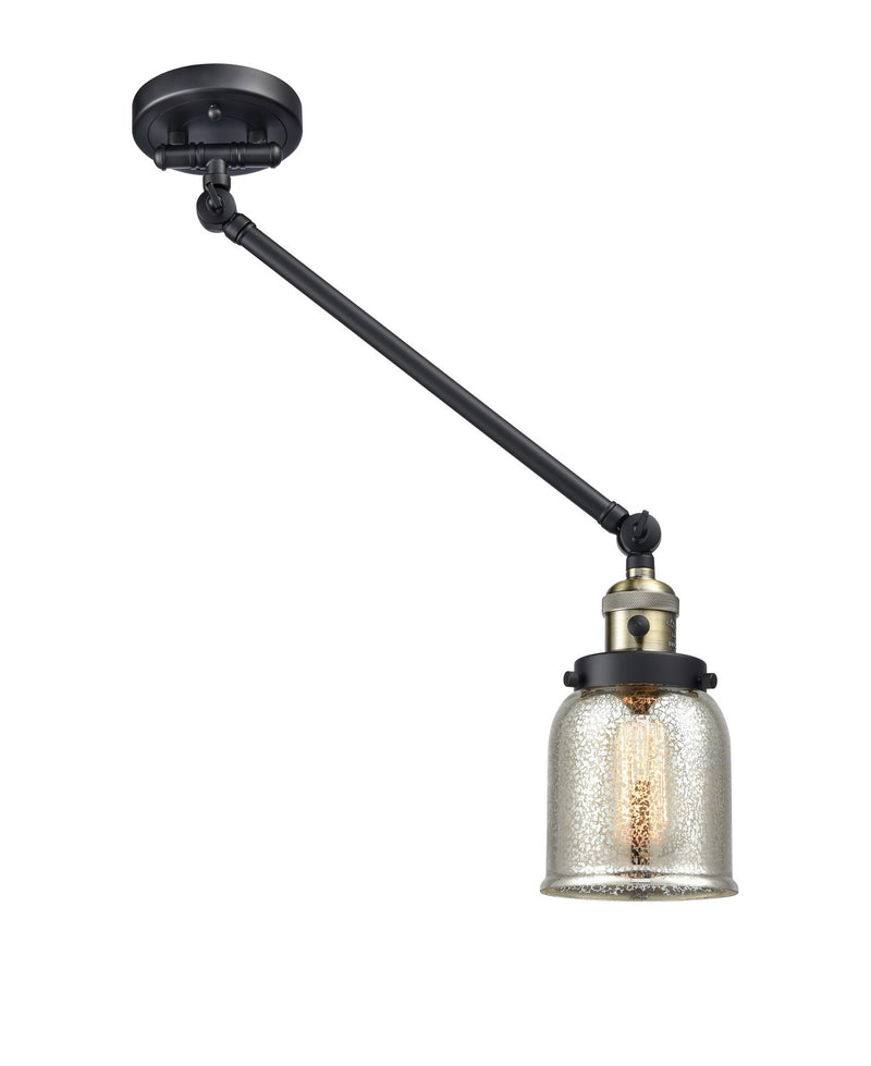 Innovations 237-BAB-G58 One Light Swing Arm Lamp, Black Antique Brass