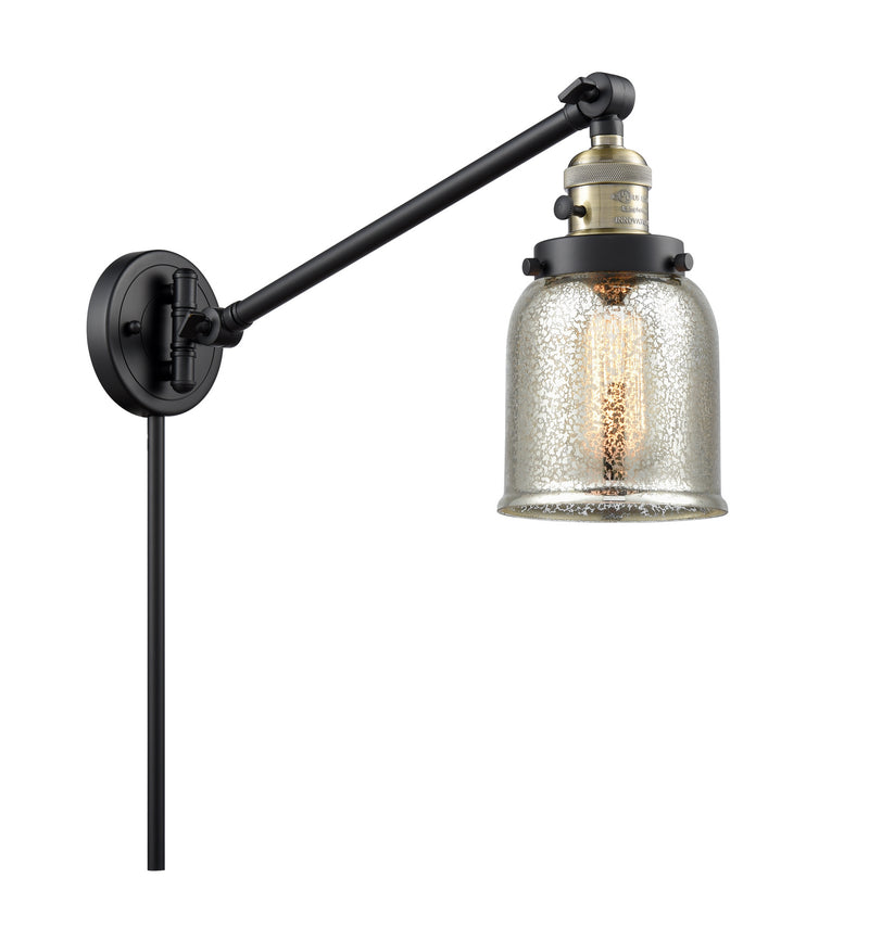 Innovations 237-BAB-G58 One Light Swing Arm Lamp, Black Antique Brass
