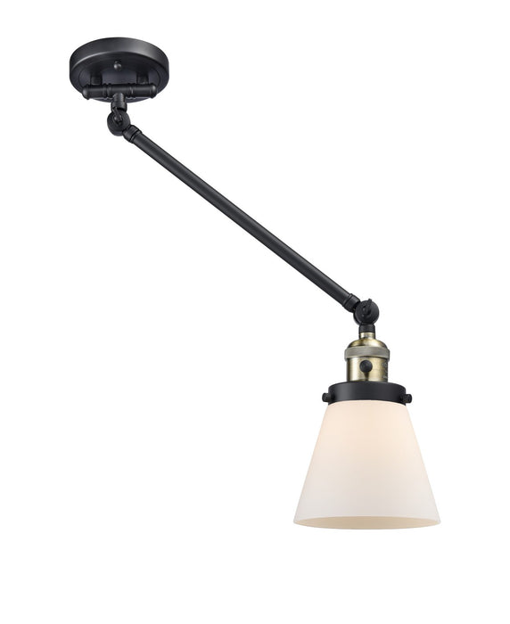 Innovations 237-BAB-G61 One Light Swing Arm Lamp, Black Antique Brass